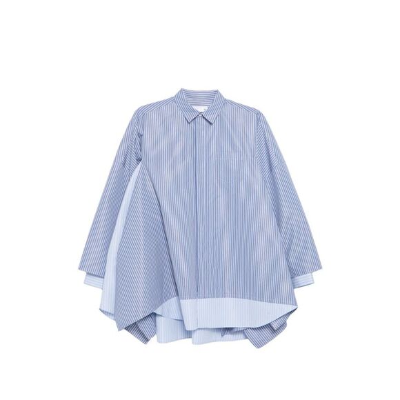 SACAI Sweaters - Sacai Women Striped Cotton Shirt